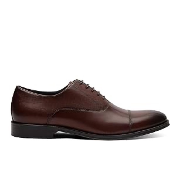 Blake McKay McNeil Brandy Men's Dress Shoe Leather Cap Toe Oxford Size 10 New - Picture 3 of 5